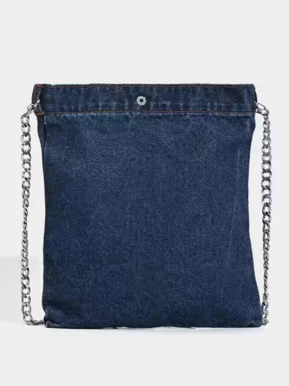 & Other Stories Embroidered Denim Crossbody Bag - Blue with Multicolor Floral - Picture 5 of 6